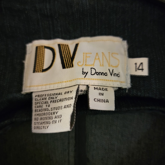 DV jeans by Donna Vinci Denim Jacket Size 14 - Picture 3 of 10